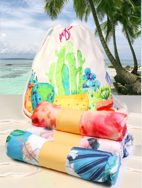 2-in-1 Beach Towel/Bag (Assorted Styles)