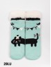 Indoor  Anti-Slippery Slipper Socks W/ Party Cat Design