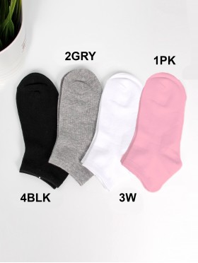 Solid Colored Low-Rise Socks (10pairs)