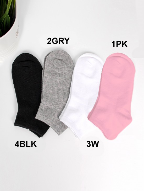 Solid Colored Low-Rise Socks (10pairs)