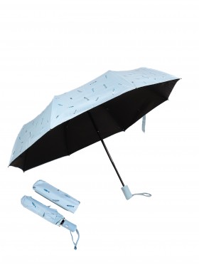 UV Protection Semi-Automatic Triple Folding Umbrella