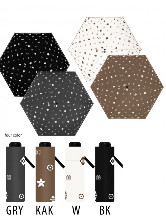 Designer Semi-Automatic Triple Folding Umbrella