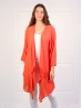 Solid Long-Sleeved Maxi Cardigan