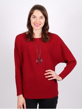 Long Bat Sleeves Pullover Loose Top