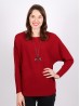 Long Bat Sleeves Pullover Loose Top