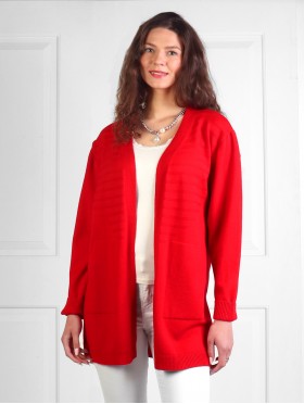 Solid Color Knitted Cardigan