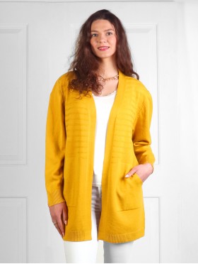 Solid Color Knitted Cardigan