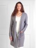 Solid Color Knitted Cardigan W/ Hood & Pockets