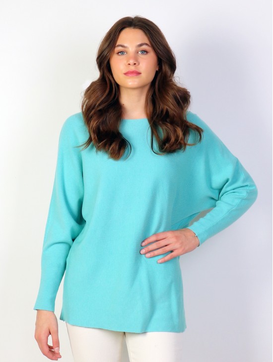 Long Bat Sleeves Pullover Loose Top