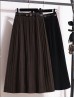 Cashmere  Stretchy Knitted Skirt W/ matching removable belt