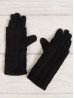 Double Layered Cable Knit Vertical Touch Screen Glove