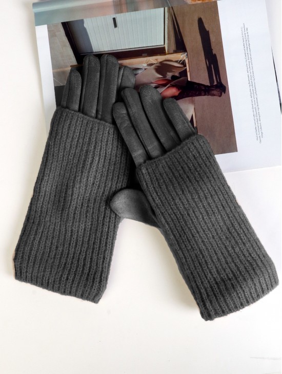 Knitted Double Layer Touch Screen Glove (3 ways to wear)