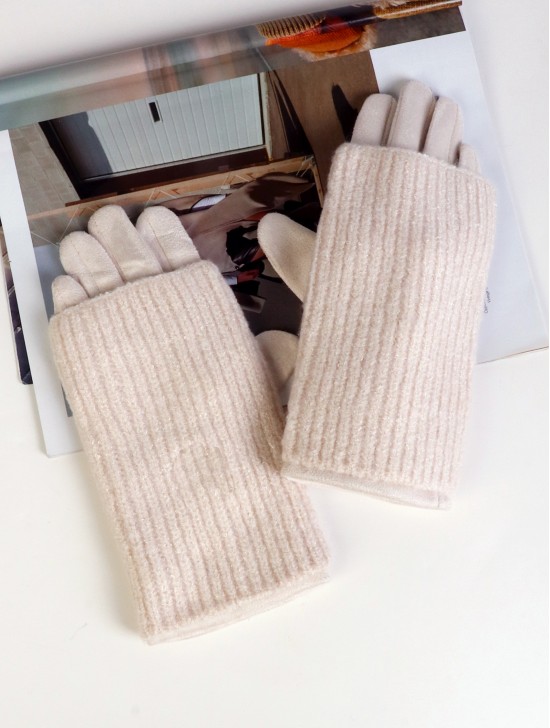 Knitted Double Layer Touch Screen Glove (3 ways to wear)