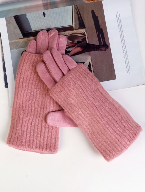 Knitted Double Layer Touch Screen Glove (3 ways to wear)