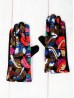 Color Pattern Stitch Touch Screen Gloves 