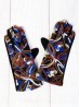 Color Pattern Stitch Touch Screen Gloves 