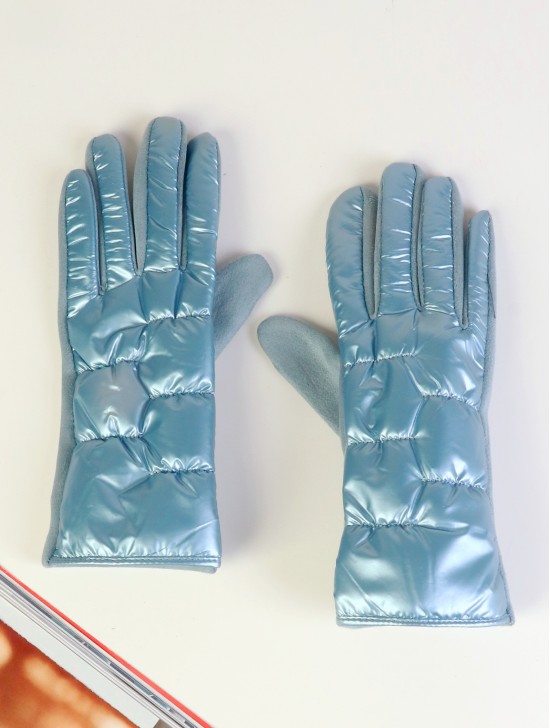 Solid Colour Shiny Bubble Gloves 