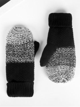 Knitted Double Layer Camp Mittens W/ Gradient 