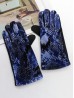 Snake Skin Velvet Touch Screen Gloves 