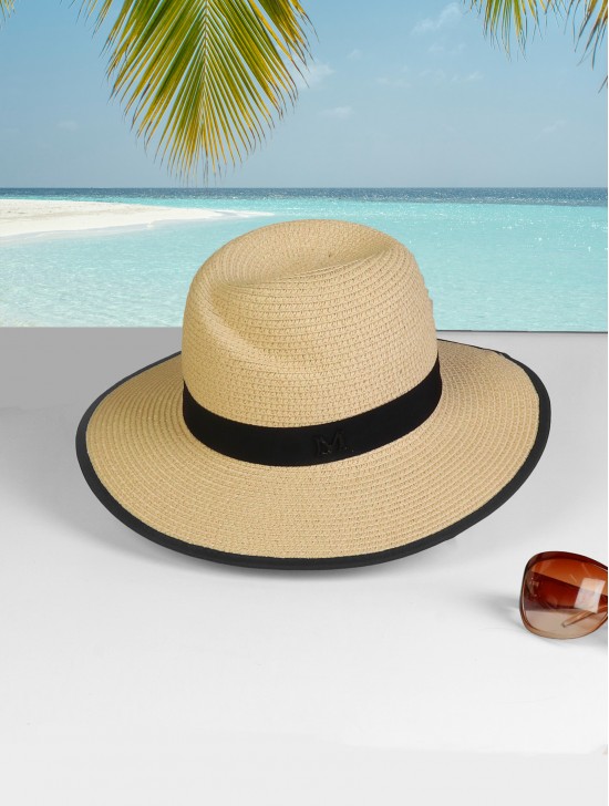 Summer Fedora Hat W/ Black Edge