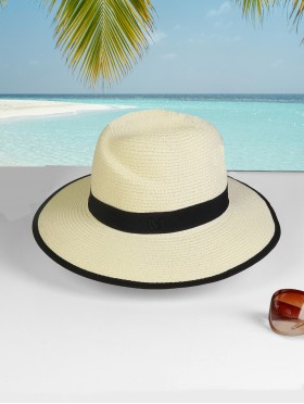 Summer Fedora Hat W/ Black Edge