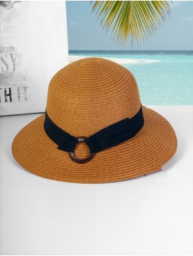 Summer Wide Brim Hat W/ Strap