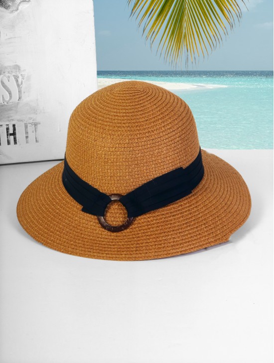 Summer Wide Brim Hat W/ Strap