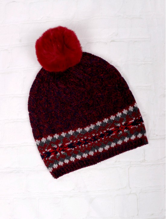 Fashion Knitted Edge Hat (Hat Only)