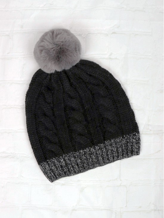 Two Tone Fashion Knitted Hat (Hat Only)