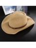 Summer Cow Boy Hat W/ Leather Buckle Strap