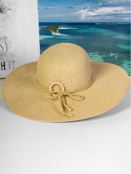 Summer Wide Brim Hat W/ Strap