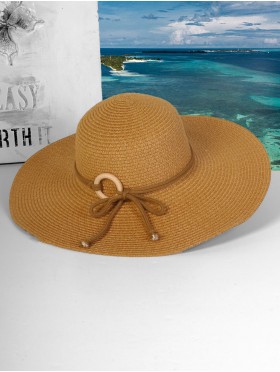 Summer Wide Brim Hat W/ Strap