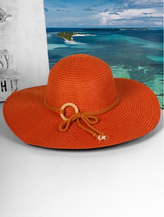 Summer Wide Brim Hat W/ Strap