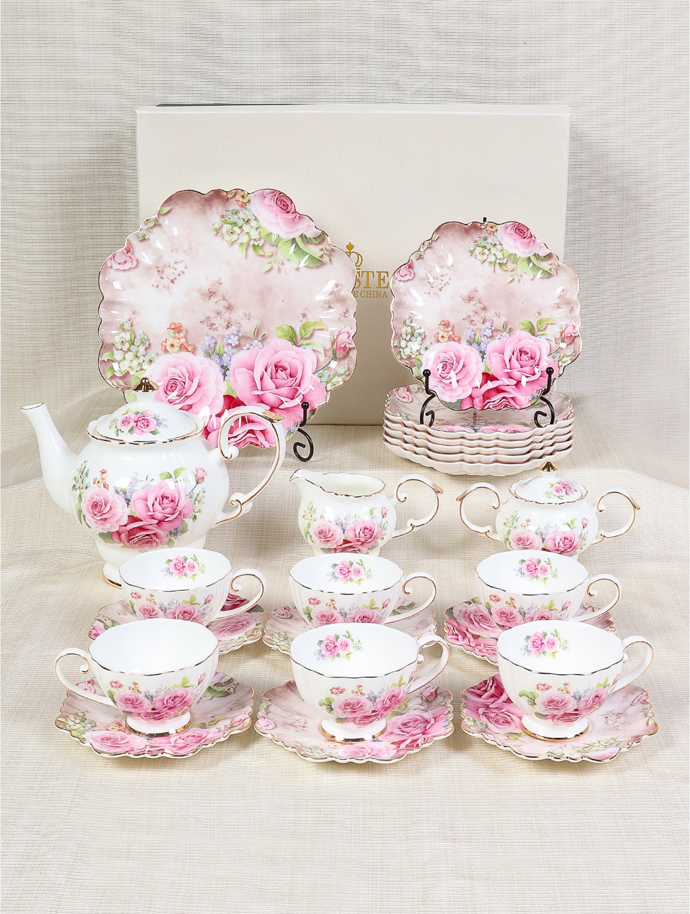 Miniature Tea Service - Floral China Tea Set