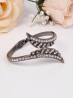 Rhinestone Leaves Design Bangle