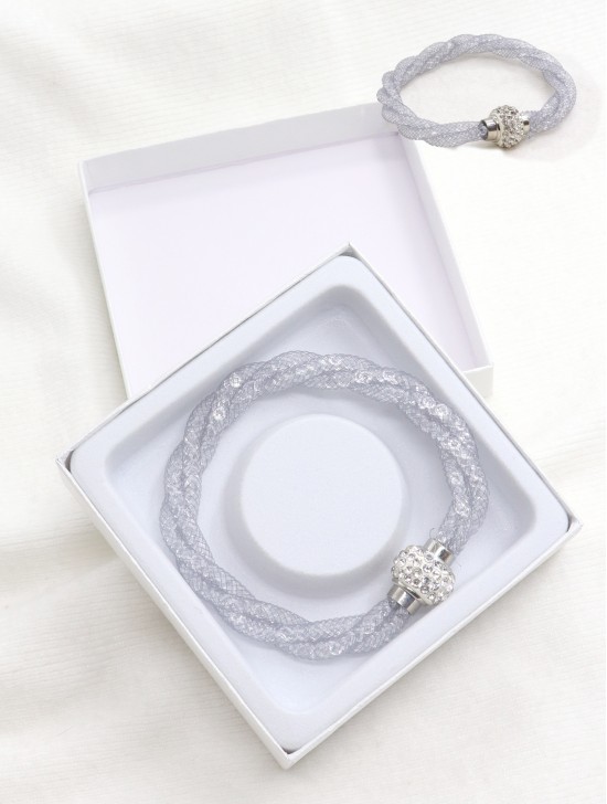 SPARKLE TWIST TUBE BRACELET With Gift Box