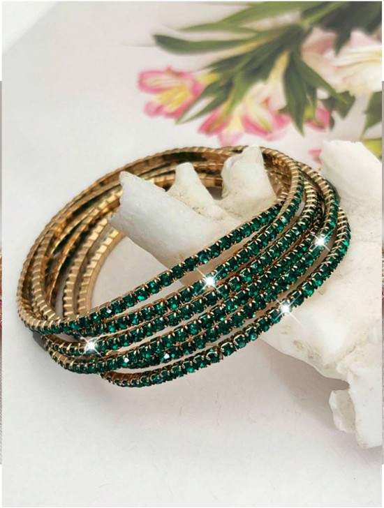 Stretchy Rhinestone Bracelet (6pcs)