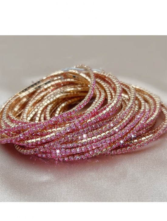 Stretchy Rhinestone Bracelet (6pcs)