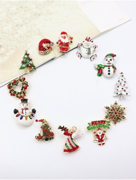 Holiday Brooches Assortment Set (12pcs Asst)