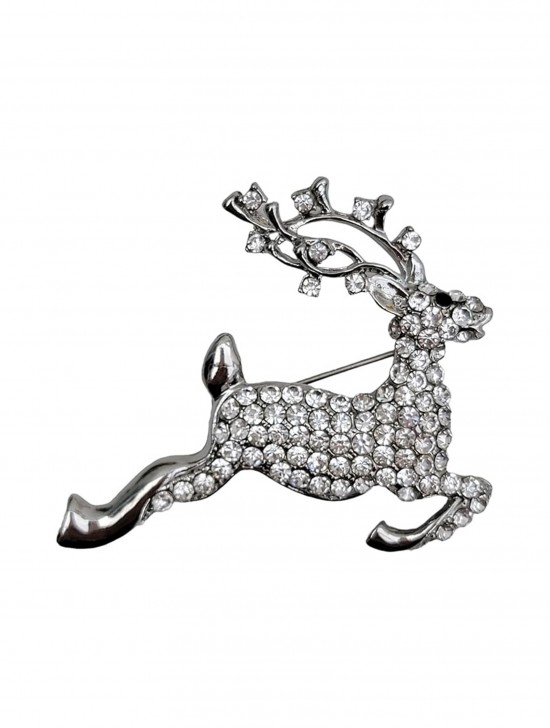 Reindeer Design Brooch