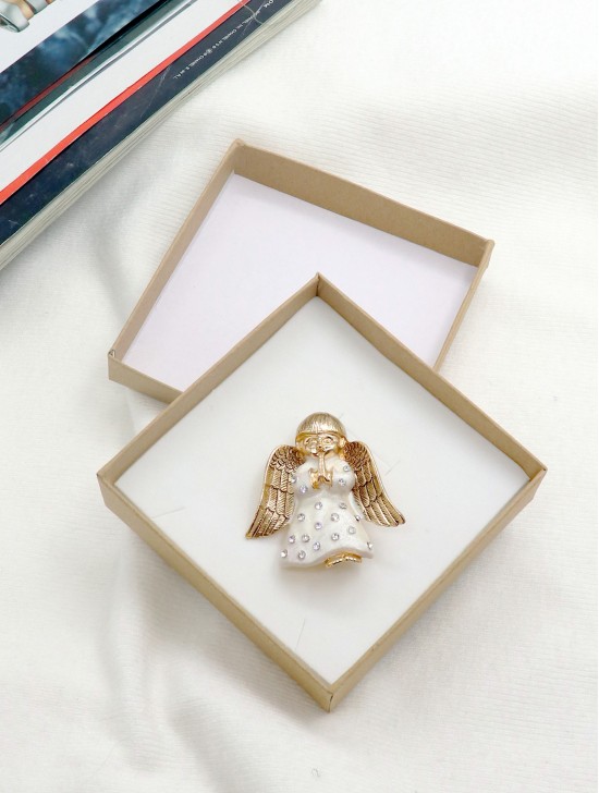 Angel Design Brooch W/ Gift Box