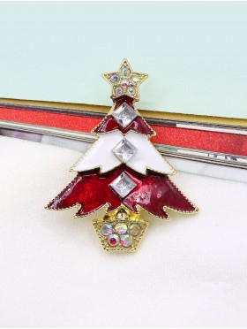 Holiday Tree Design Brooch