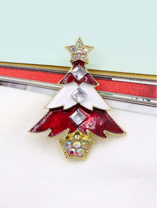 Holiday Tree Design Brooch