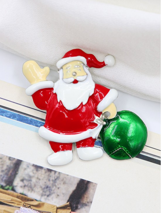 Santa Design Brooch