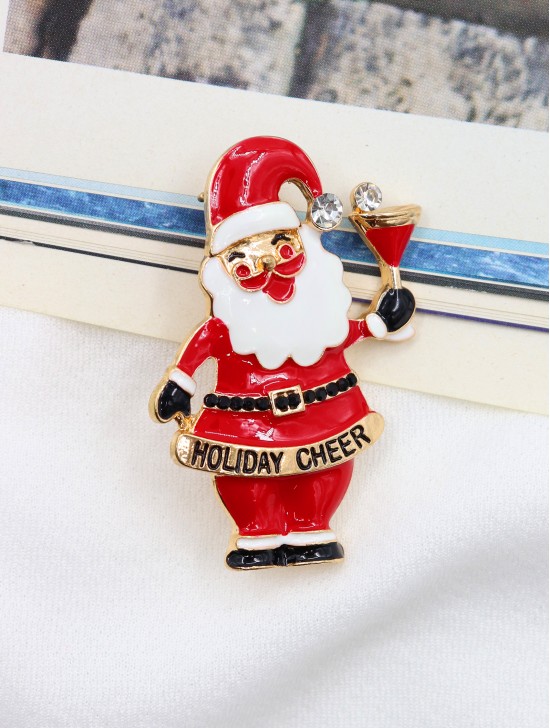 Santa Design Brooch