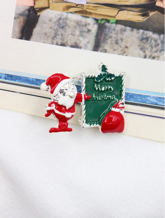 Santa Design Brooch