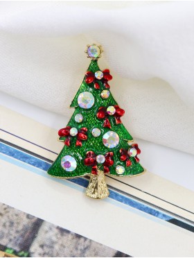 Holiday Tree Design Brooch