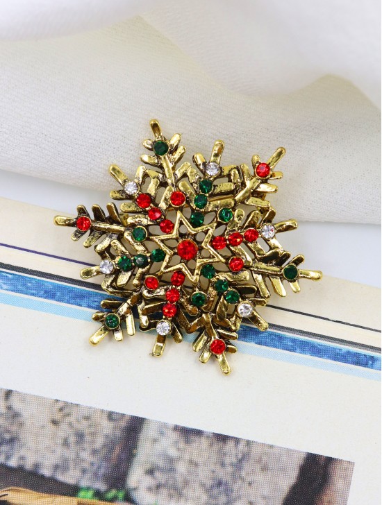 Snowflake Design Brooch