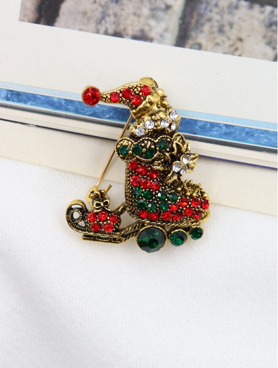 Santa Design Brooch