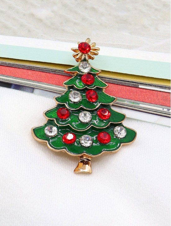 Holiday Tree Design Brooch